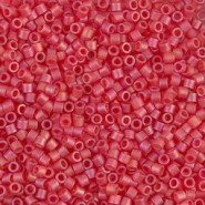 Miyuki delica beads 10/0 - Matted transparent red orange ab DBM-856